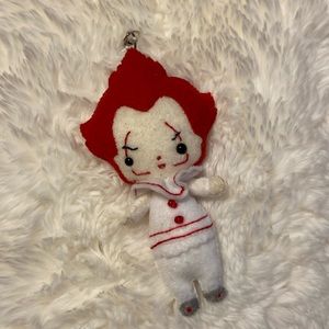 Pennywise IT handmade felt ornament / keychain